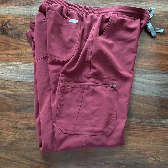 Figs Maroon Technical Collection Pants / Scrubs - Picture 1 of 6